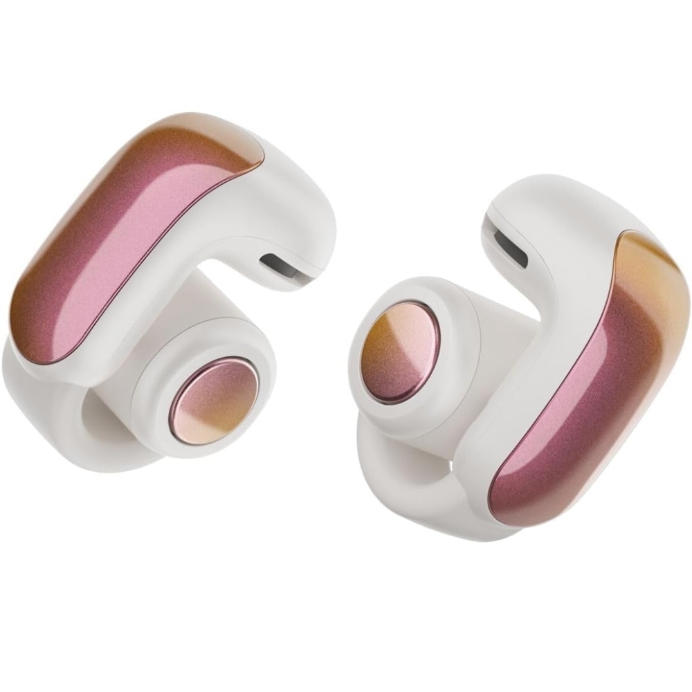 Stylish Pink and Gold Wireless Earbuds